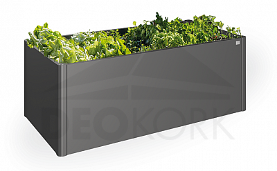 Raised vegetable box 2 x 1 (dark gray metallic)