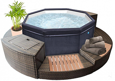 Mobile hot tub SPECIAL SET OCTOPUS (1000L)