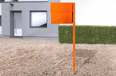 Letter box RADIUS DESIGN (LETTERMANN XXL 2 STANDING orange 568A) orange