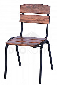 Wooden garden stackable chair LIMA