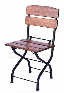 Wooden garden folding chair LIMA
