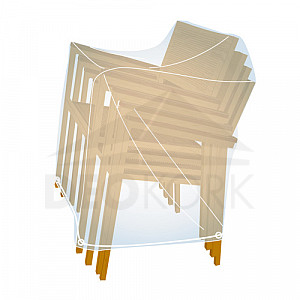 Cover for garden furniture - for 4 stackable chairs