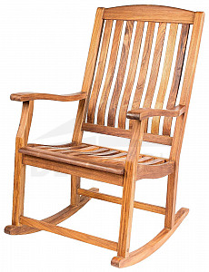 Teak garden rocking chair CLAUDIO