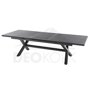 Aluminum table BERGAMO I. 220/279 cm (anthracite)