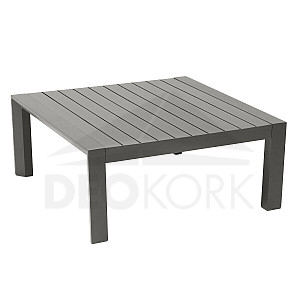 Aluminum table 89x89 cm VANCOUVER (grey-brown)