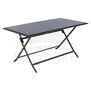 Aluminum folding table VIRGINIA 150x80 cm (anthracite)
