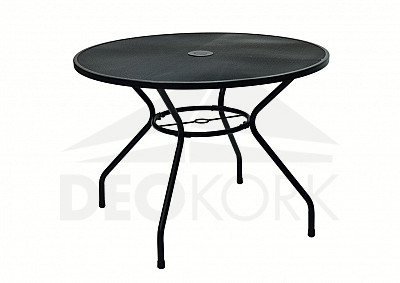 Metal table TAMPA ø 106 cm (black)