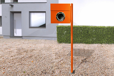 Letter box RADIUS DESIGN (LETTERMANN 1 STANDING orange 563A) orange