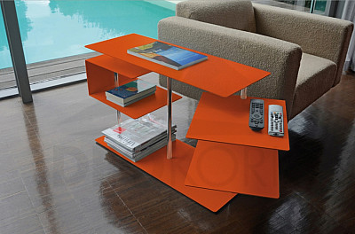 RADIUS DESIGN table (X-CENTRIC TABLE 2 orange 570B) orange
