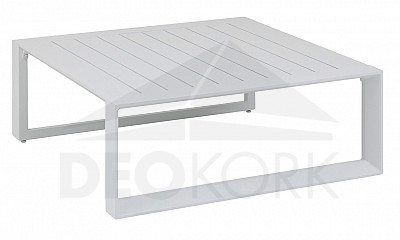 Aluminum table 97x97 cm MADRID (white)