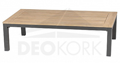 Aluminum table 130x69 cm TANZANIA