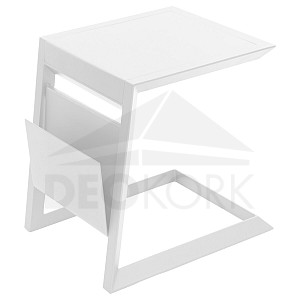 Metal side table LISBON (white)