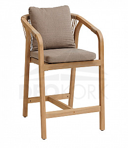 Luxury acacia bar chair BRIGHTON