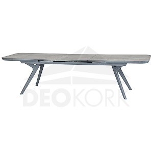 Aluminum table SAN DIEGO 299x100 cm (grey)