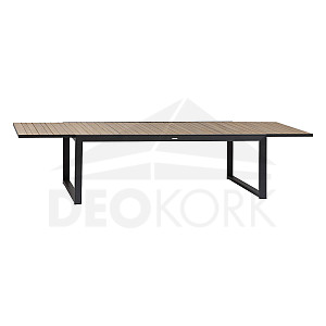 Aluminum dining table EMPERIA 220/340x110 cm