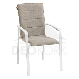 Aluminum armchair CAPRI (white)