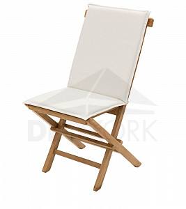 Garden folding chair with cushion FOXI (teak)