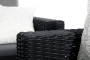 Garden rattan set CALIFORNIA anthracite for 5 people