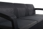 Garden rattan sofa CORFU LOVE SEAT MAX (anthracite)