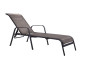 Garden metal deck chair ISLA (black)