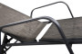 Garden metal deck chair ISLA (black)