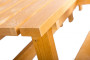 Solid wooden garden table TEA 02 with a thickness of 38 mm