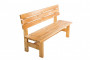 Solid wooden garden bench TEA 04 with a thickness of 38 mm