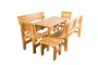 Solid wooden garden set TEA 1+6 with a thickness of 38 mm