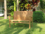 Garden teak bench HARMONY 120 cm