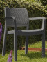 Garden plastic chair KARA (anthracite)