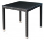 Garden rattan table NAPOLI 80x80 cm (black)