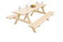 Solid wooden beer set made of pine 200 cm thick 38 mm