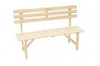 Solid wooden garden bench made of pine wood 22 mm