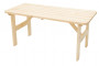 Solid wood garden table made of pine wood 32 mm (220 cm)