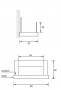 BIO wall-mounted fireplace Radius design cologne (WALL FLAME II. 540A)