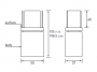 BIO free-standing fireplace Radius design cologne (SEMI FLAME 3L 553G)