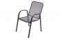 Metal chair (armchair) Saga low