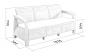 Garden rattan sofa CORFU LOVE SEAT MAX (anthracite)