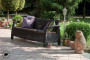 Garden rattan sofa CORFU LOVE SEAT MAX (brown)