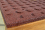 Rubber tile red 20 x 500 x 500 mm