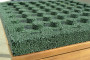 Rubber tile green 40 x 500 x 500 mm
