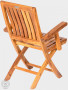 Garden teak folding chair DORIS