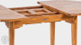 Teak garden table ELEGANTE 130/180x120 cm