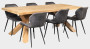 Solid teak garden table SPIDER RECYCLE (various lengths)