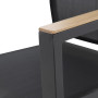 Fixed aluminum chair EXPERT WOOD (anthracite)