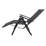 ACTIVE aluminum relaxation chair (black and silver)