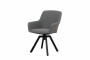 Garden aluminum swivel chair PARIS (grey)