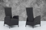 Adjustable garden aluminum chair PARIS (anthracite)