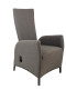 Adjustable garden aluminum chair PARIS (grey)