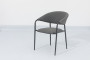 Luxury aluminum dining chair MELIA LIKA TEX (grey)